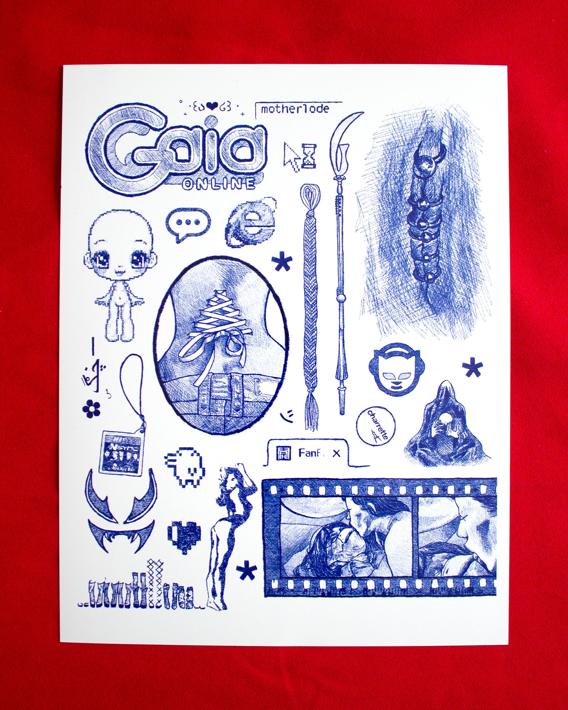 Blog Drawing Print #2 by Noorann Matties physical print example