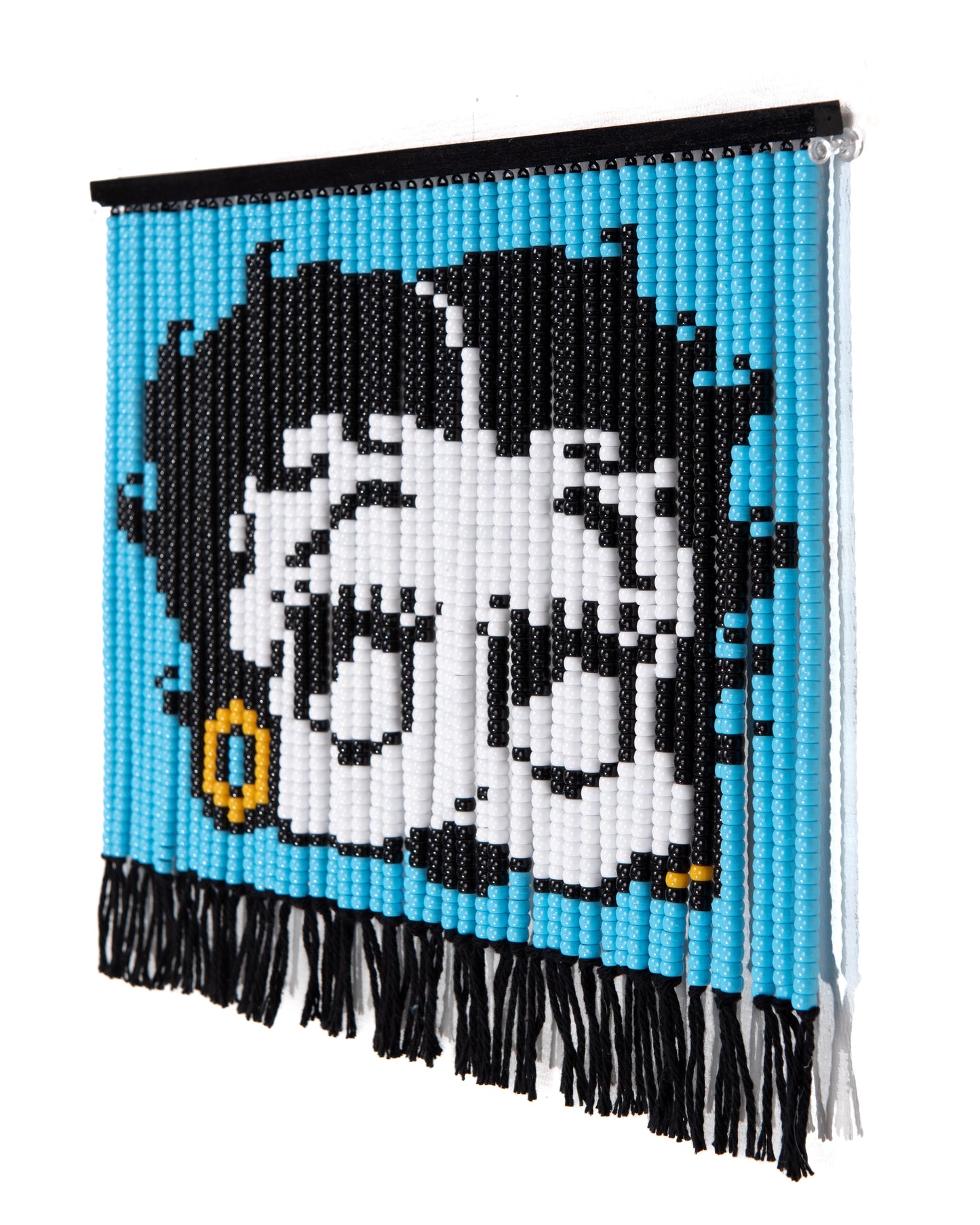 Large Blue Betty Boop Mini Bead Curtain by Noorann Matties (Side View)