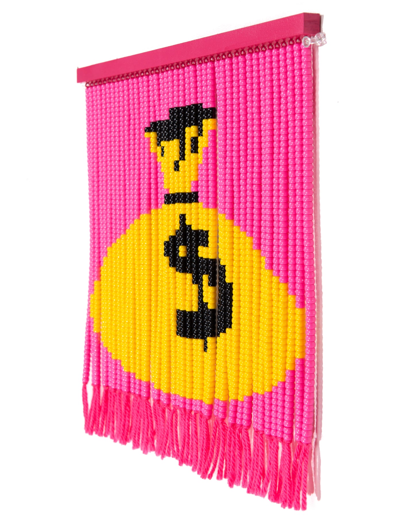 Medium Bandwagonesque Mini Bead Curtain by Noorann Matties (Side View)