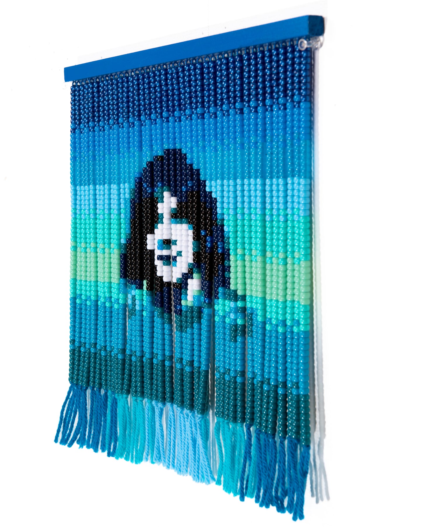 Medium Grievous Angel Mini Bead Photo Curtain by Noorann Matties (Side View)