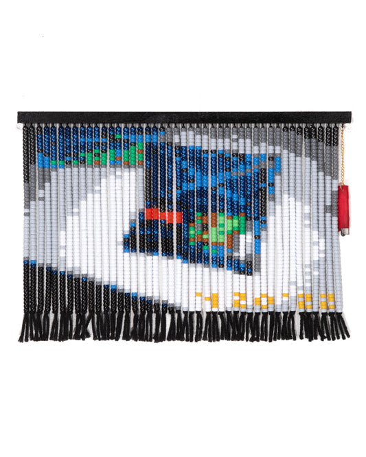 Medium Charmed Scale Mini Bead Photo Curtain by Noorann Matties